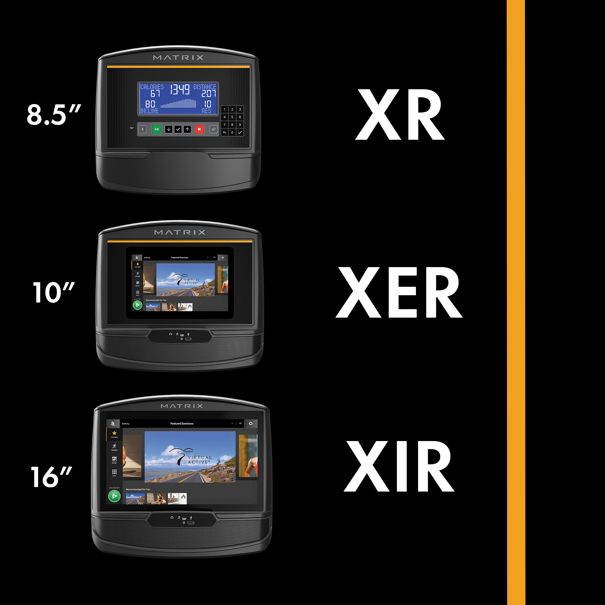 Matrix U30 Upright Cycle with Console Options ( XR, XER, XIR) - uk.johnsonfitness.com