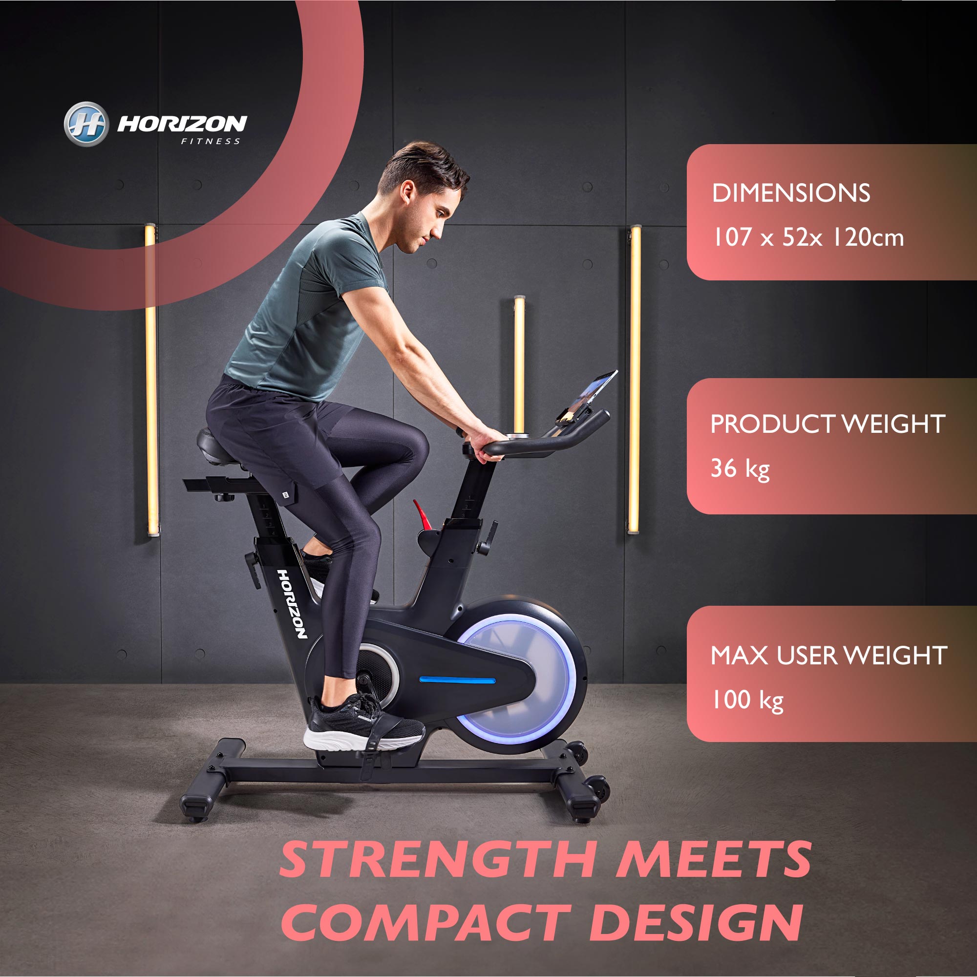 Grade B - Horizon 3.0SC Indoor Cycle - uk.johnsonfitness.com