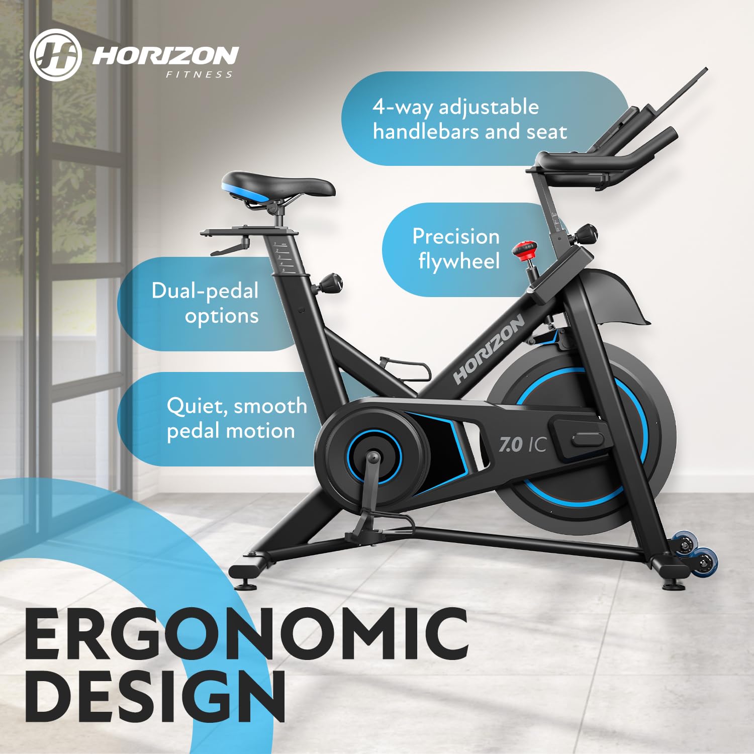 Horizon 7.0IC Indoor Cycle - uk.johnsonfitness.com