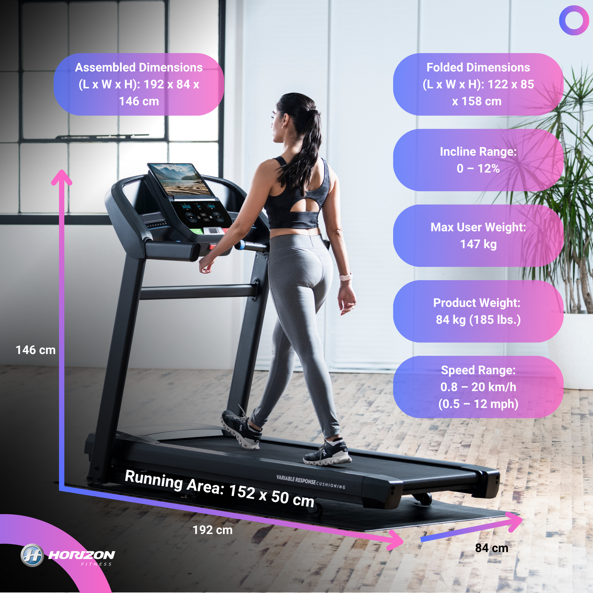 Horizon T202 @Zone Treadmill