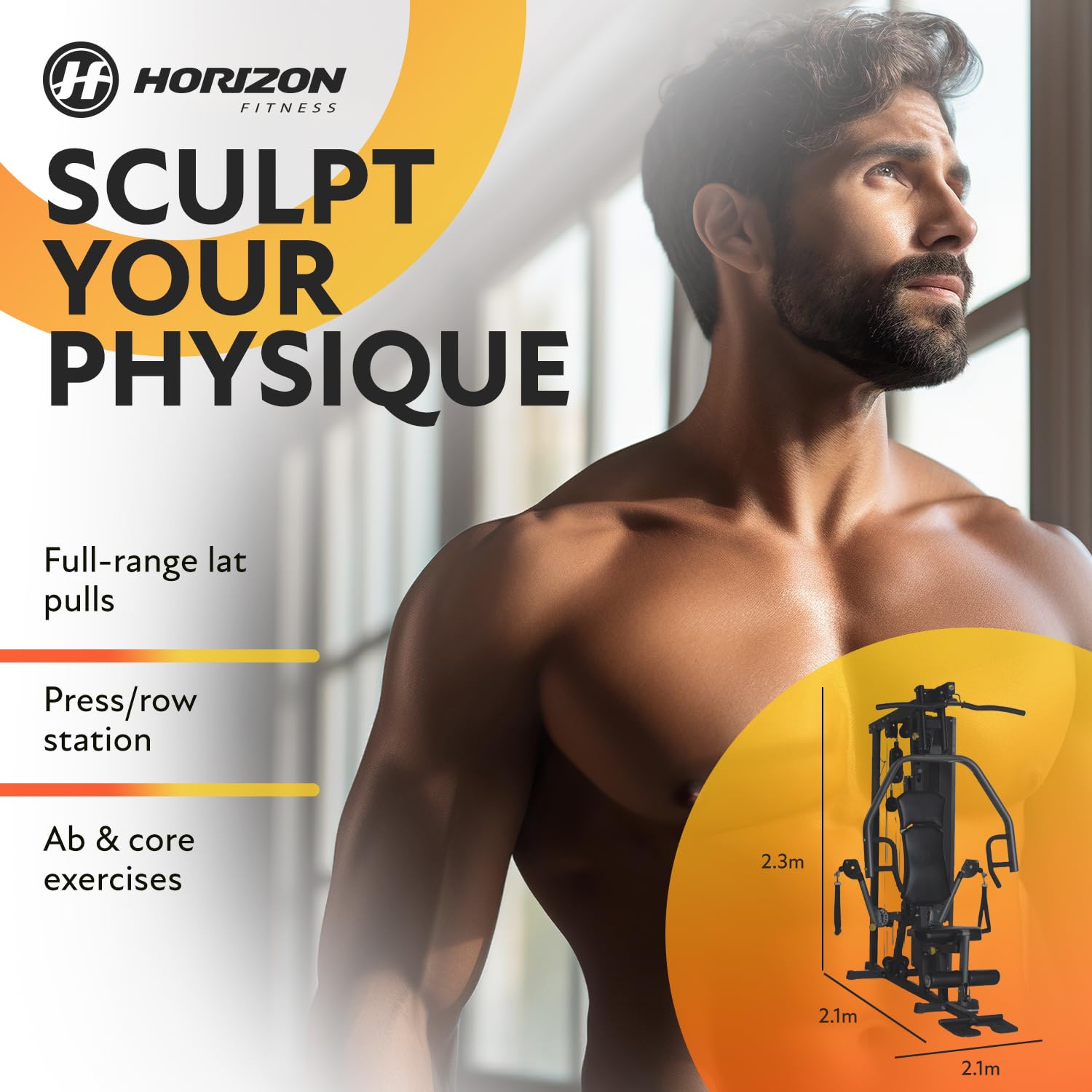 Grade C - Horizon Torus 3 Home Multi Gym - Installation Included - uk.johnsonfitness.com