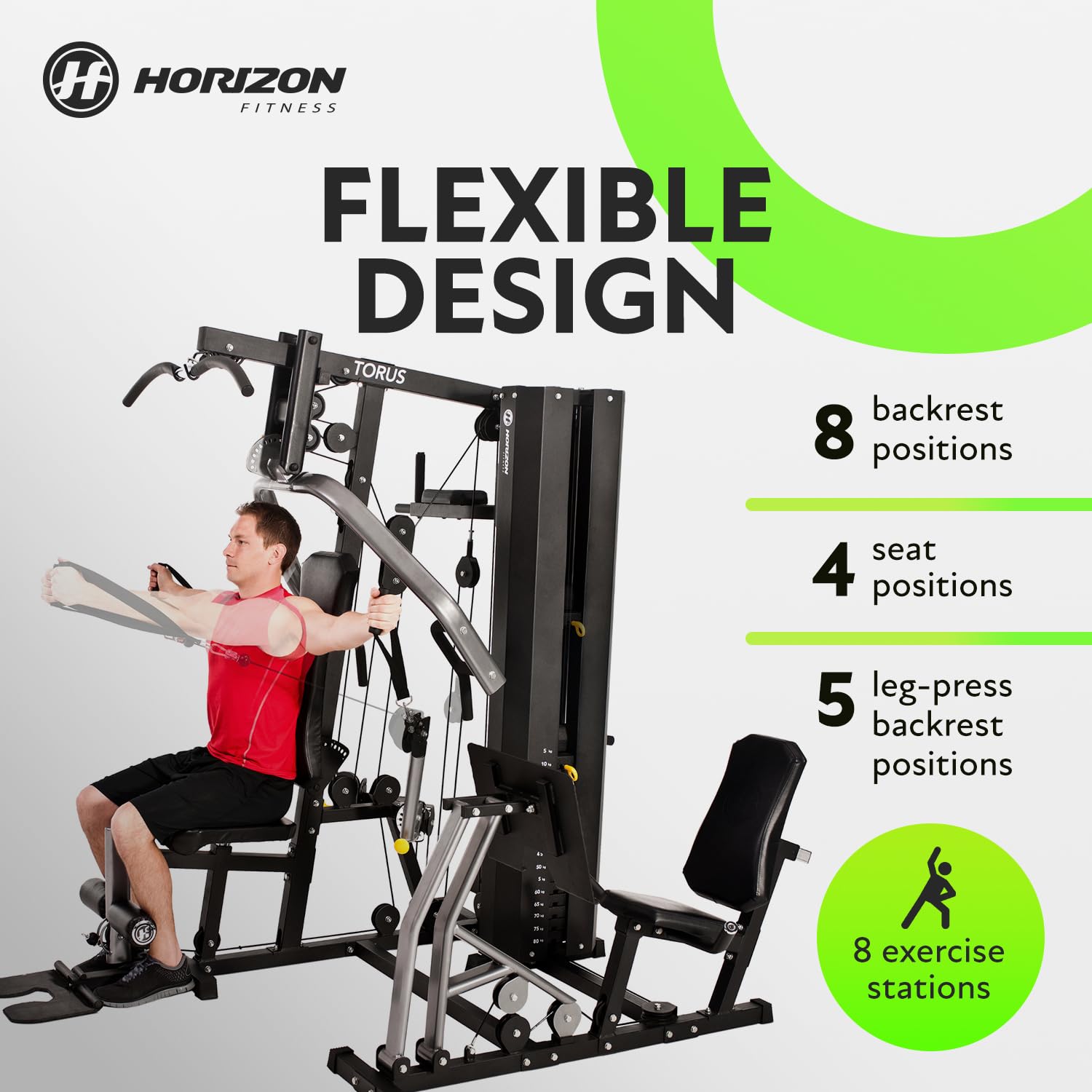 Horizon Torus 5 Home Multi Gym - Installation included - uk.johnsonfitness.com