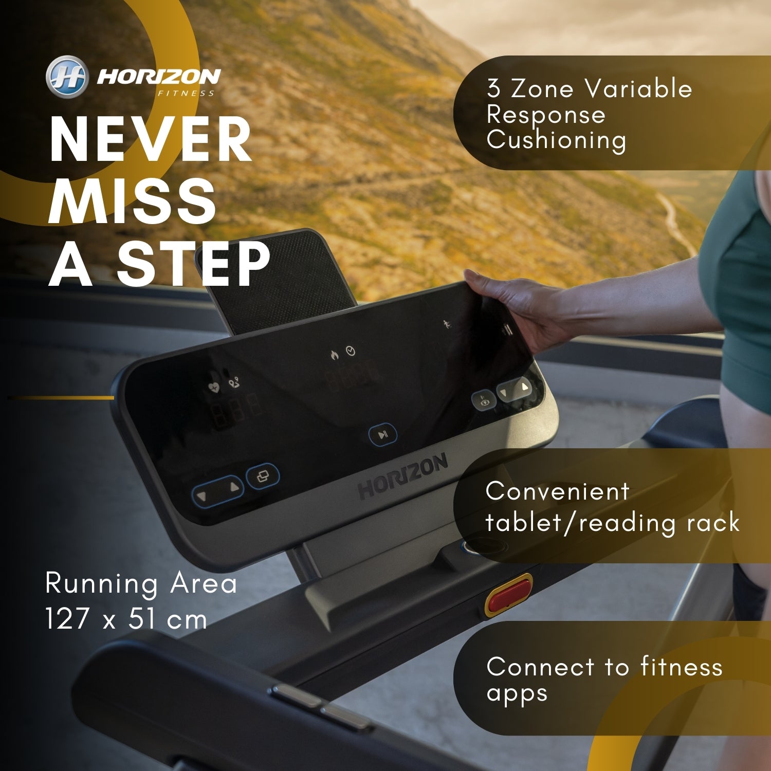 Horizon Evolve 3.0 @Zone Treadmill - uk.johnsonfitness.com