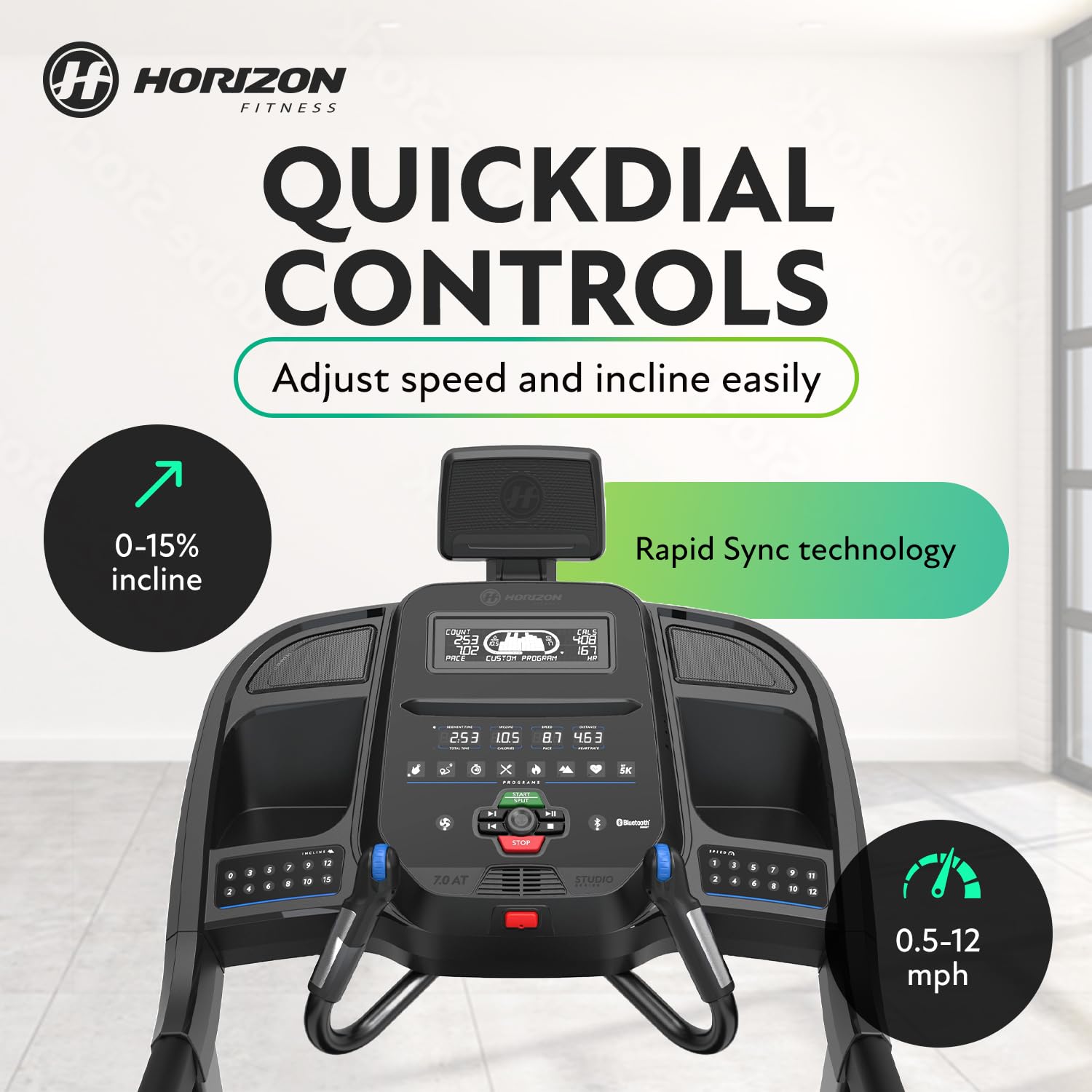 Grade B - Horizon 7.0AT @Zone Treadmill