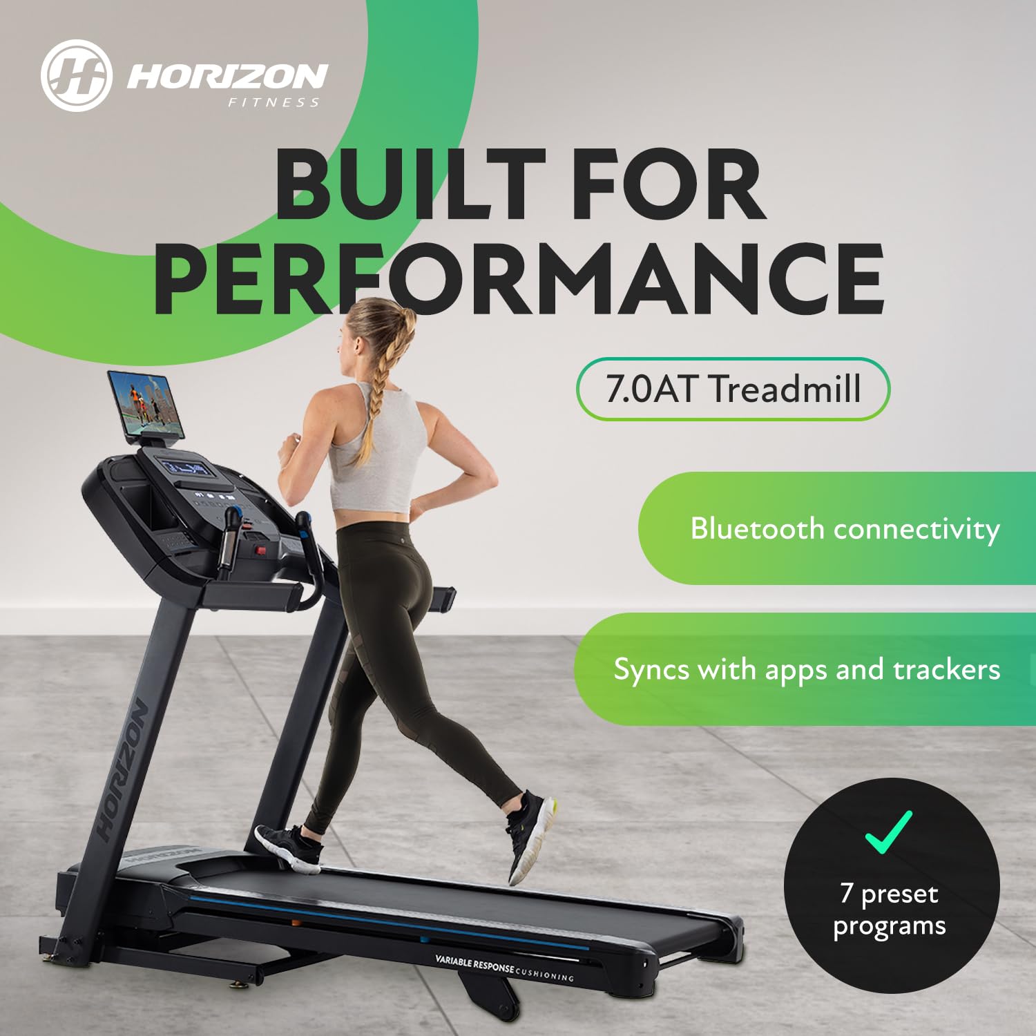 Grade B - Horizon 7.0AT @Zone Treadmill - uk.johnsonfitness.com