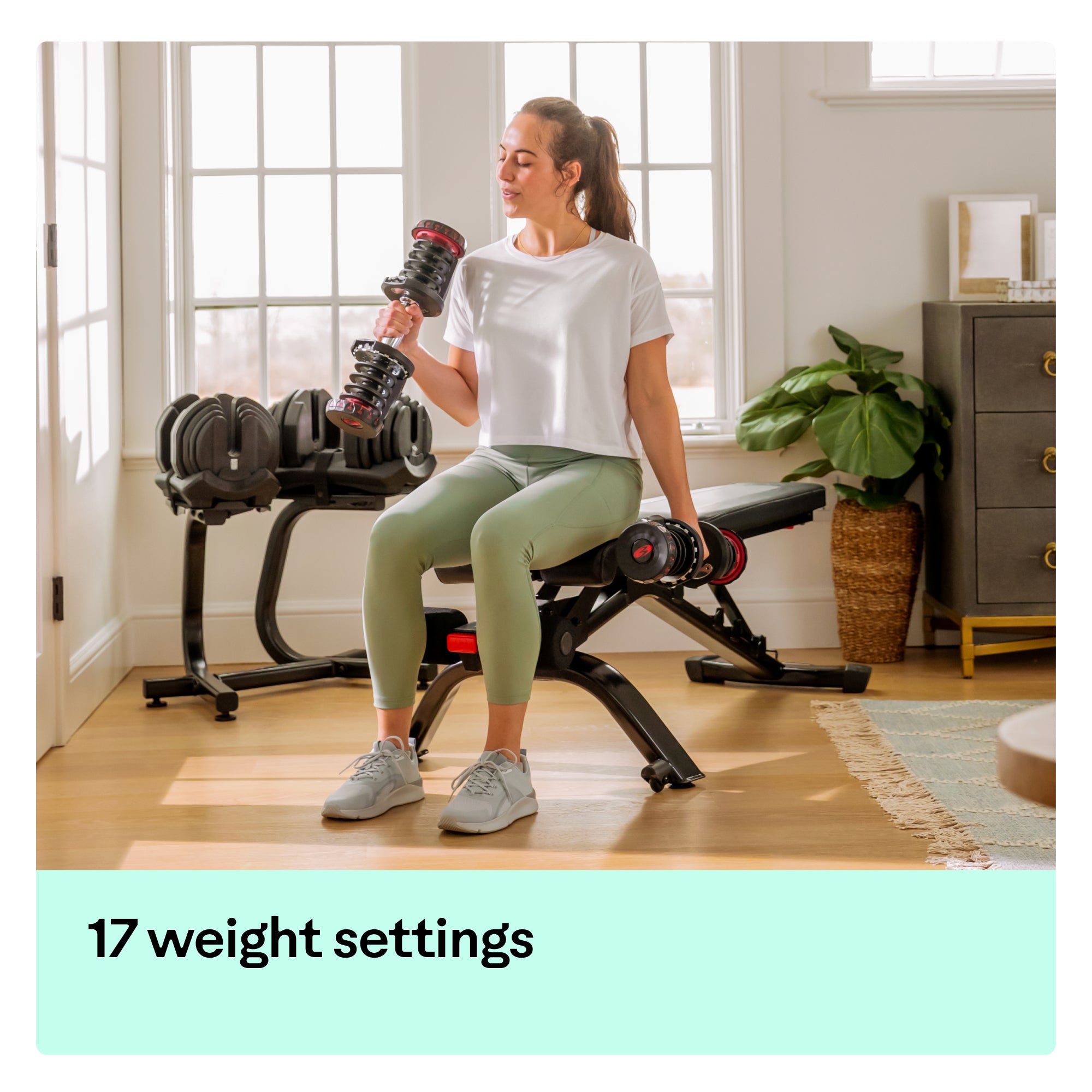BowFlex 1090i Dumbbell Pair with BowFlex Stand