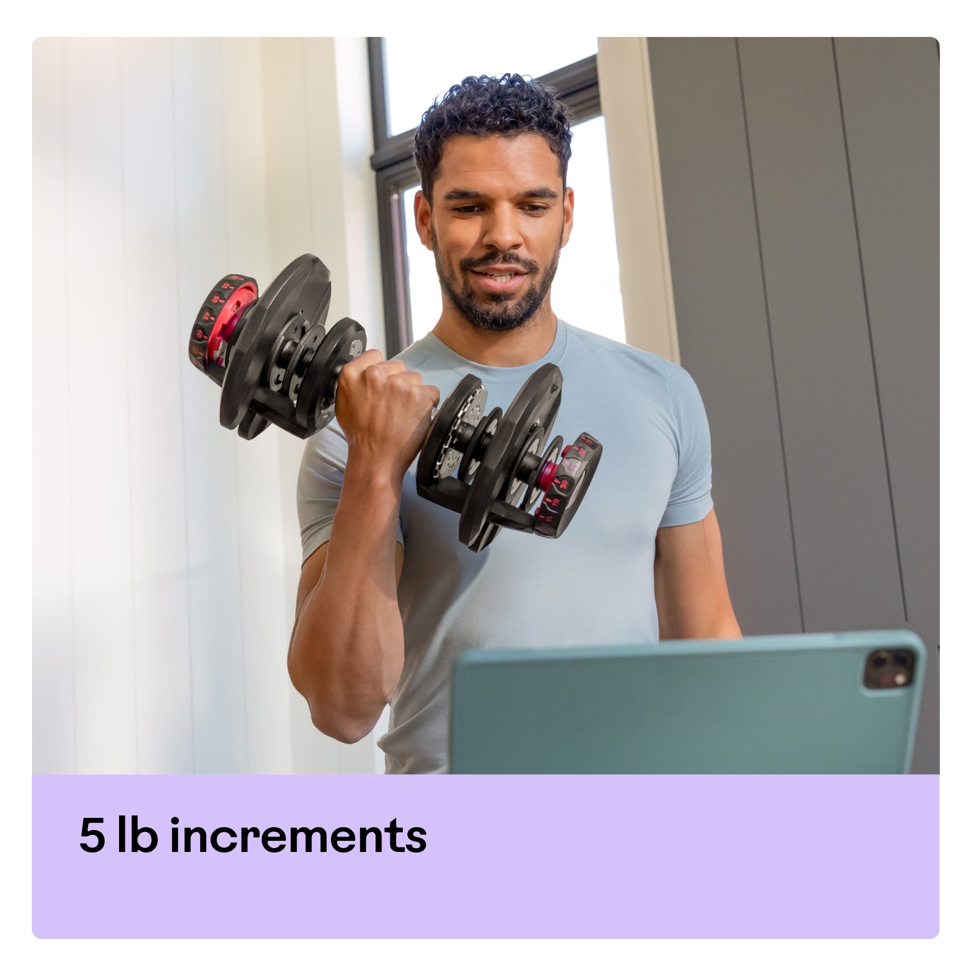 BowFlex 1090i Dumbbell Pair with BowFlex Stand