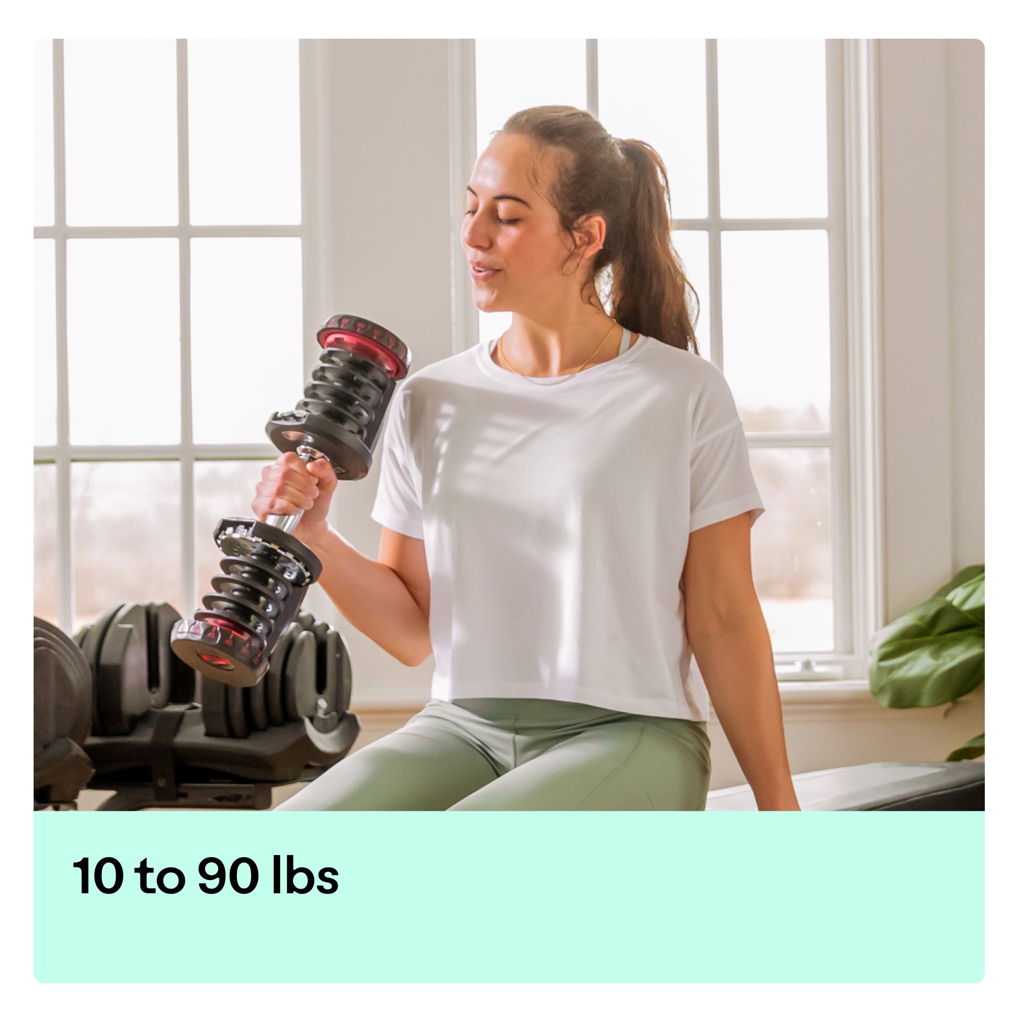 BowFlex 1090i Adjustable Dumbbell Pair with BowFlex Stand - uk.johnsonfitness.com