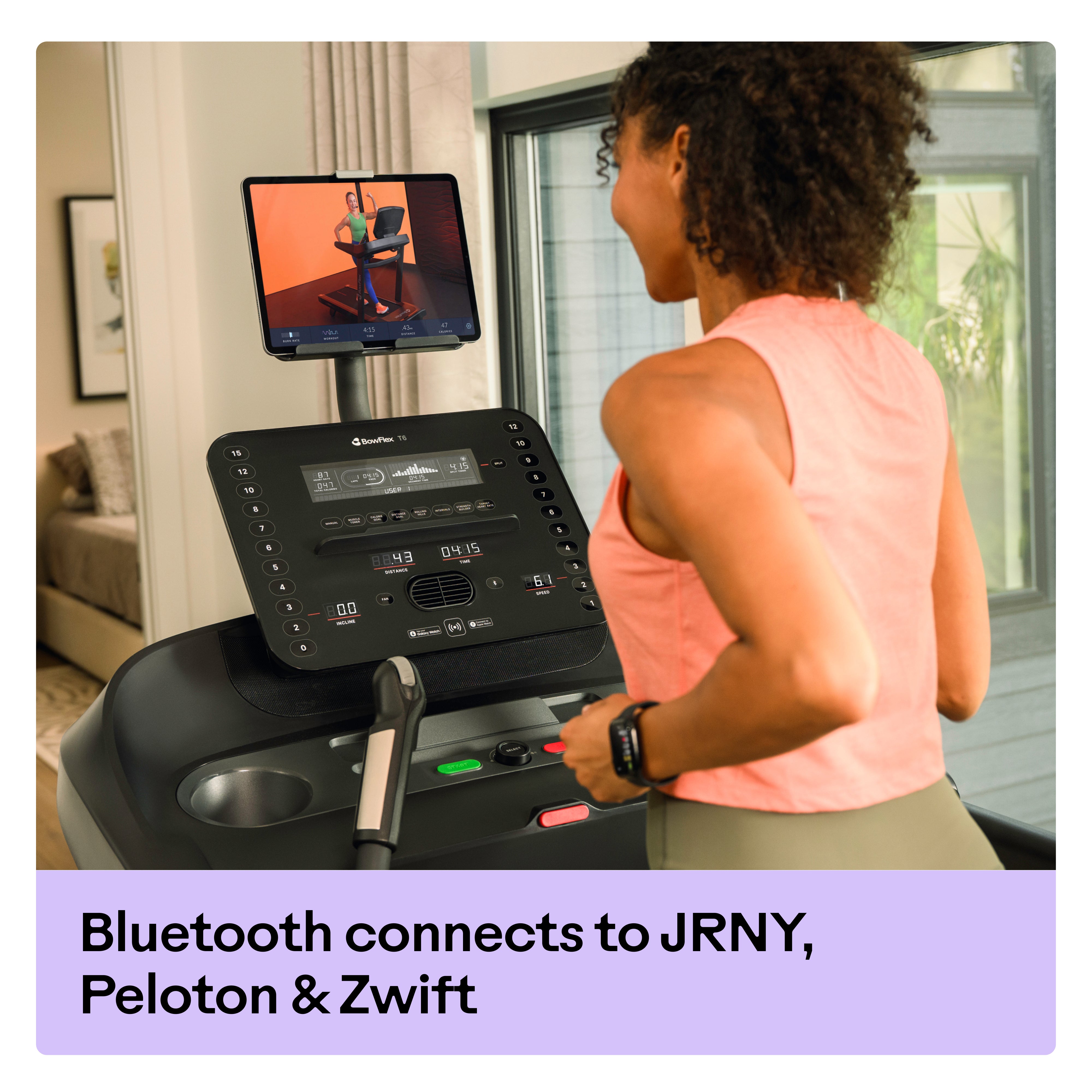 BowFlex T6 Folding Treadmill – Smart Connected Running Machine with 20 km/h Speed, 15% Incline, Bluetooth & Fitness App Compatibility - uk.johnsonfitness.com