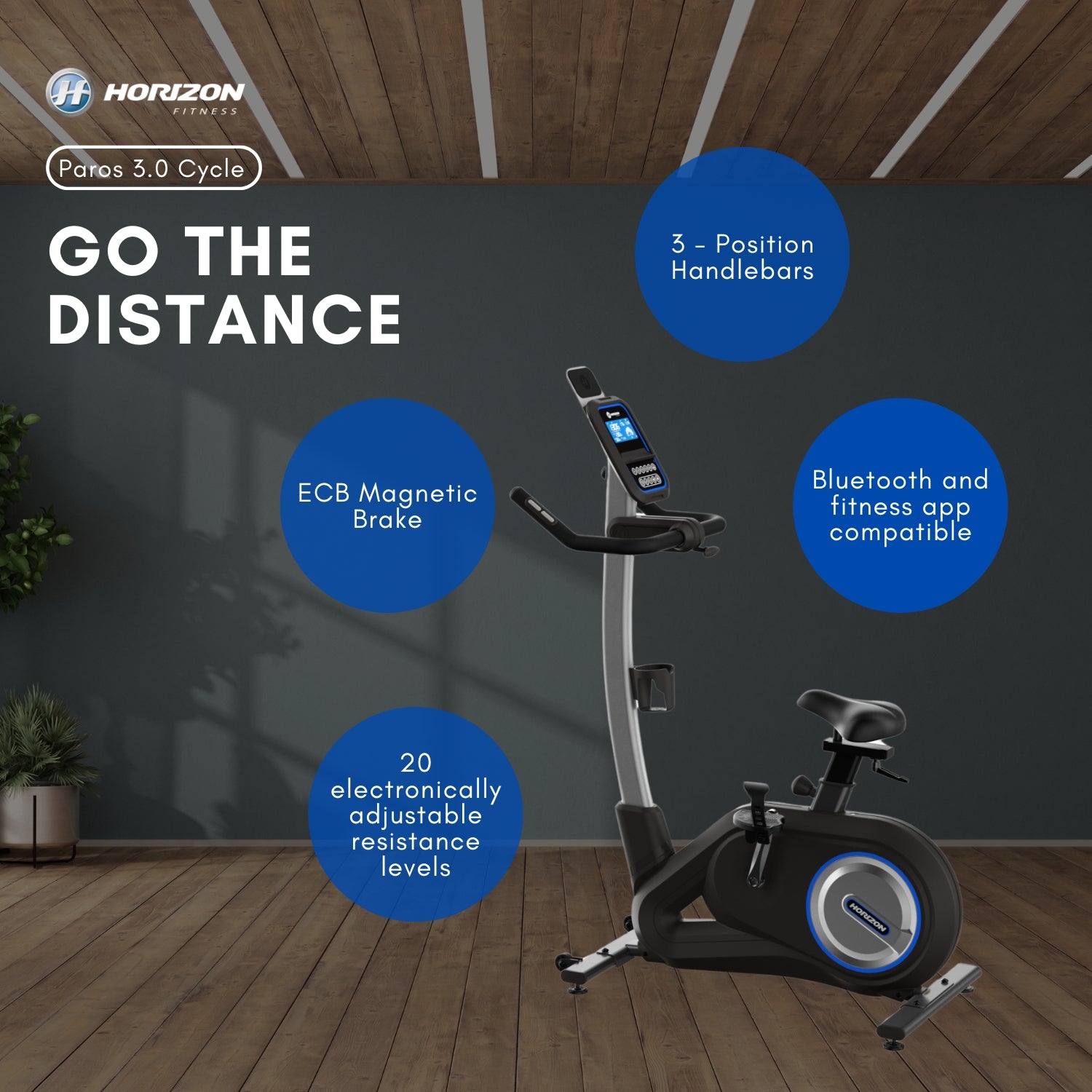 Horizon Paros 3.0 Upright Bike 2
