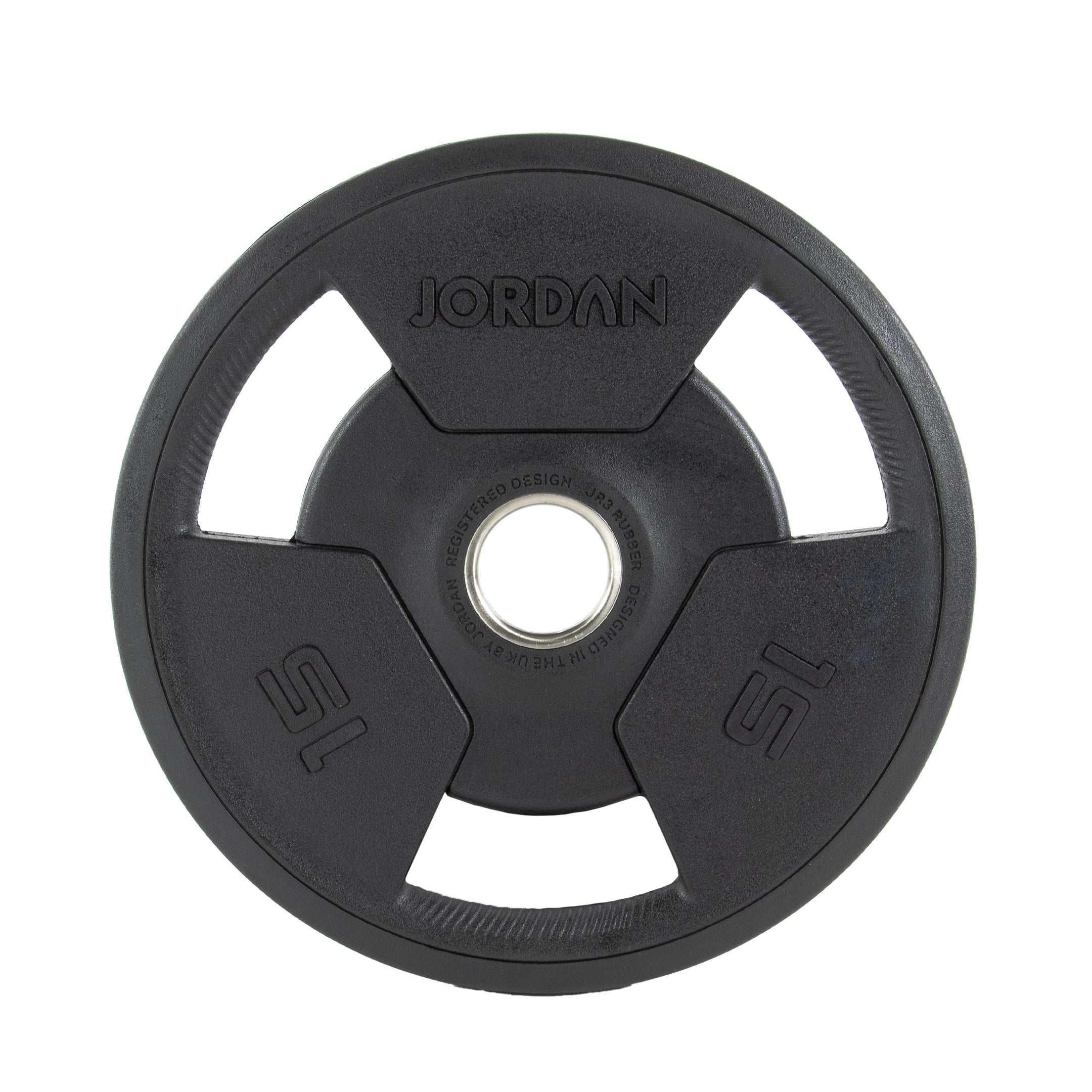Jordan Fitness Rubber Tri-Grip Olympic Plates - uk.johnsonfitness.com
