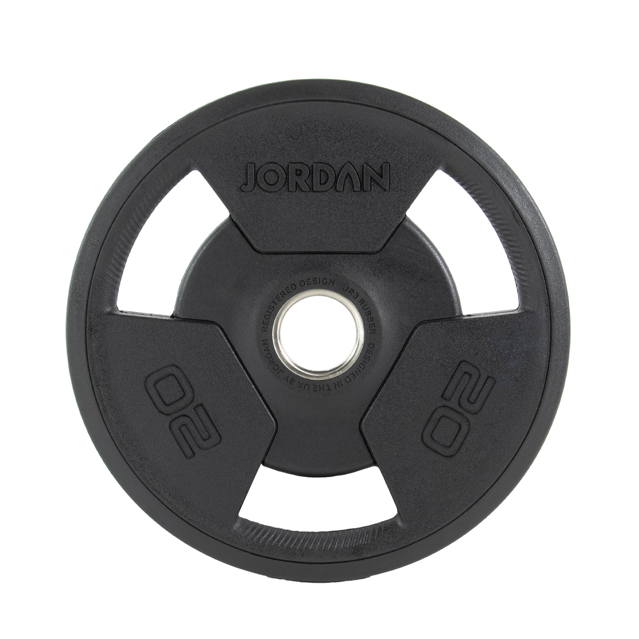 Jordan Fitness Rubber Tri-Grip Olympic Plates - uk.johnsonfitness.com