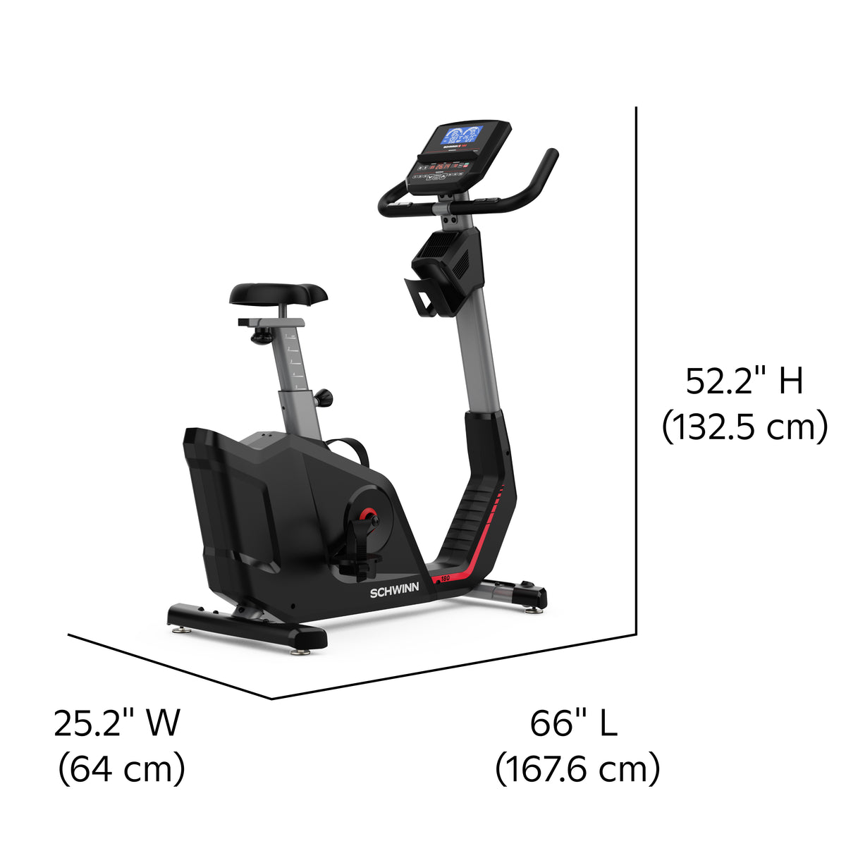 Schwinn 180U Upright Exercise Bike - uk.johnsonfitness.com