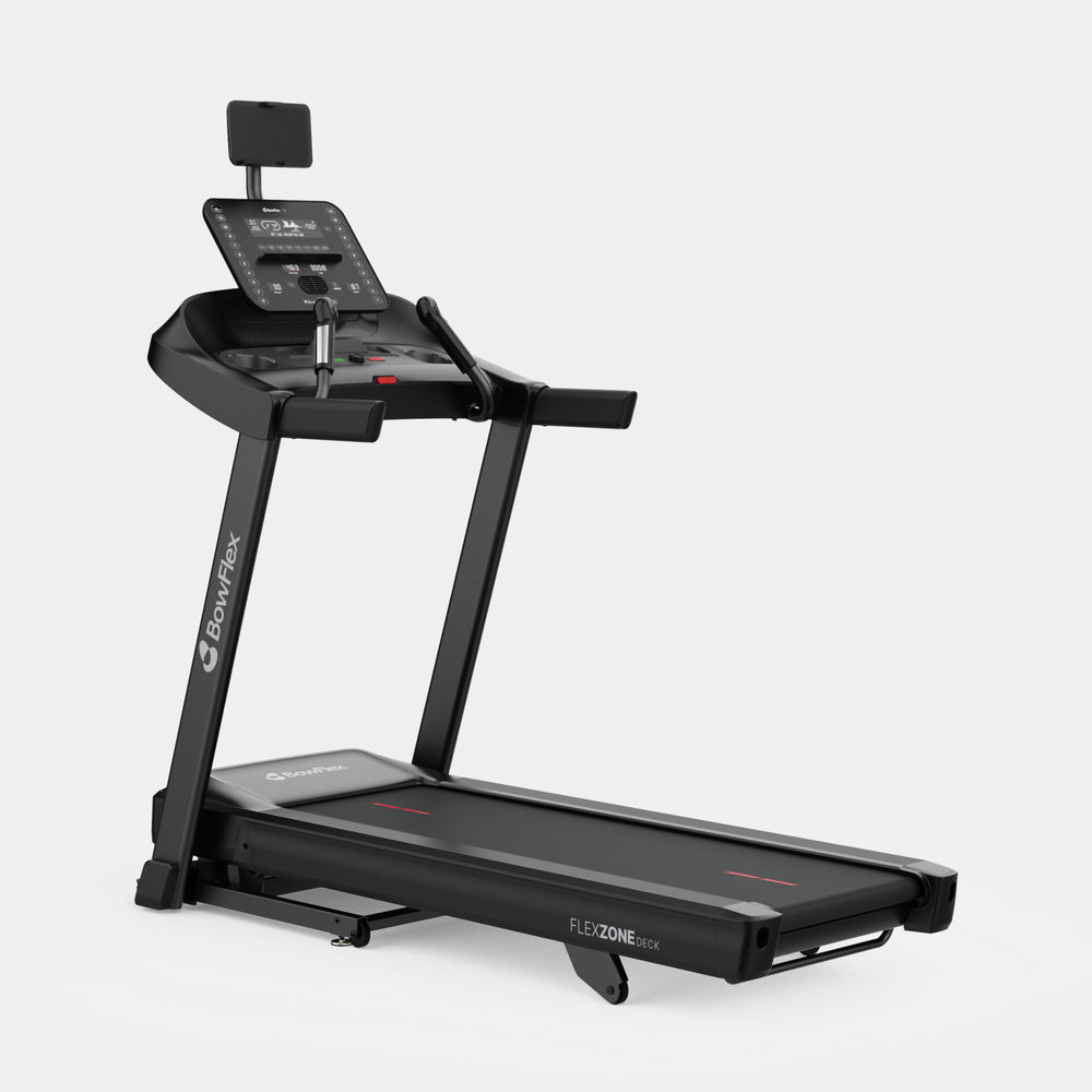 BowFlex T6 folding treadmill with running deck and console