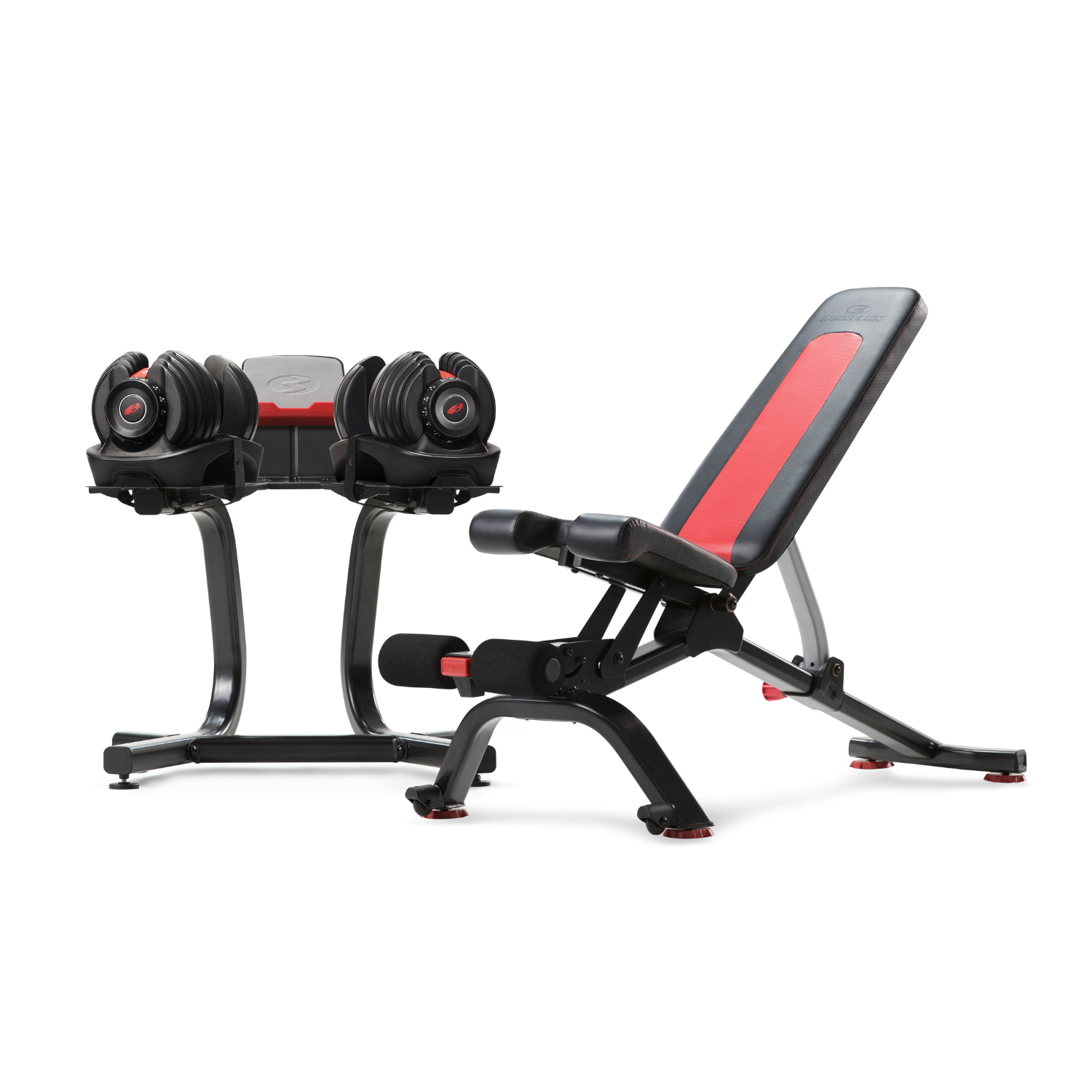 BowFlex Gym Bundle - 552i Adjustable Dumbbells (pair) x BowFlex Rack x 5.1s Bench