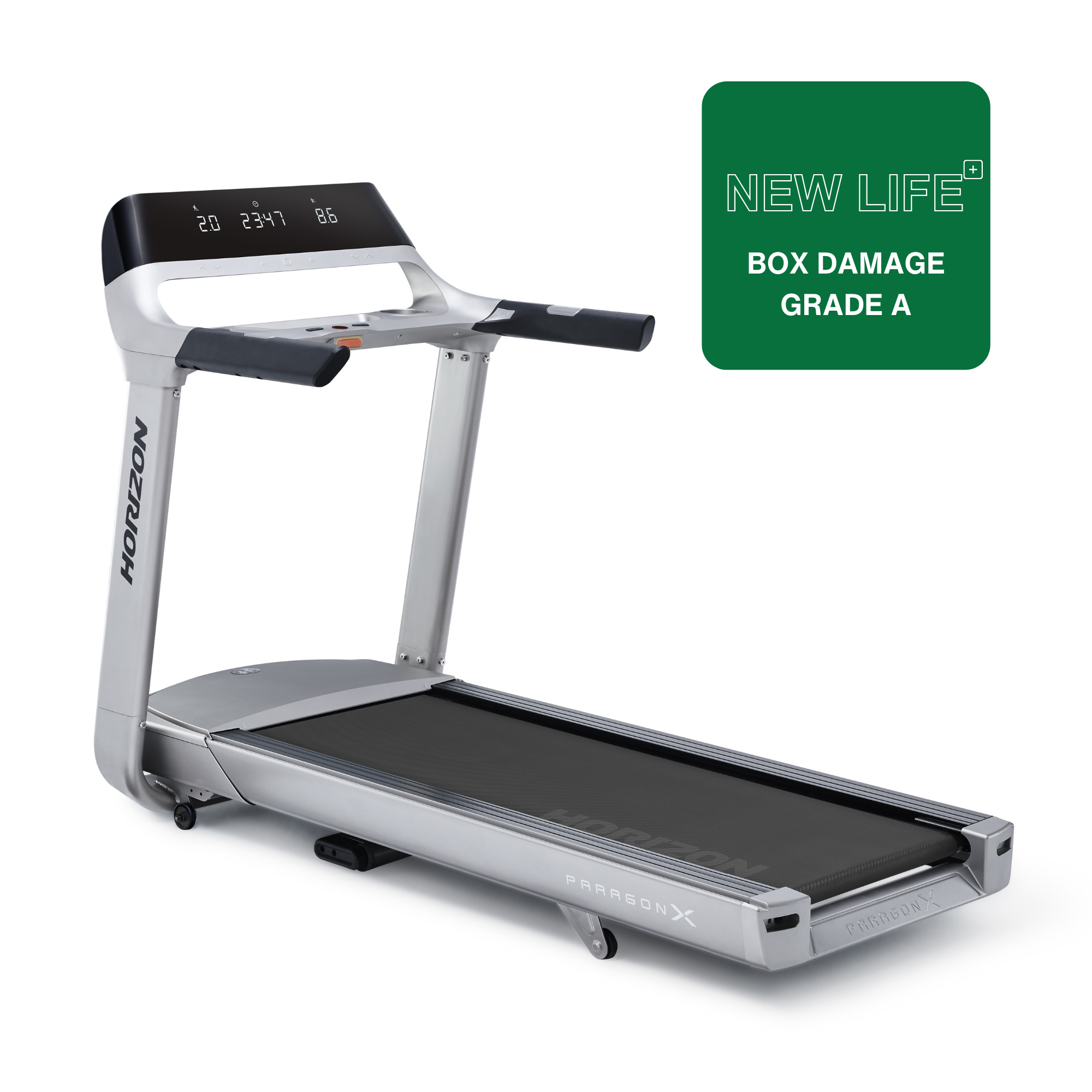 Box Damage - Grade A - Horizon Paragon X Treadmill - uk.johnsonfitness.com